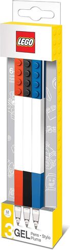 IQ LEGO Stationery Colored Gel Pens 3 Pack with Building Bricks in Saudi Arabia
