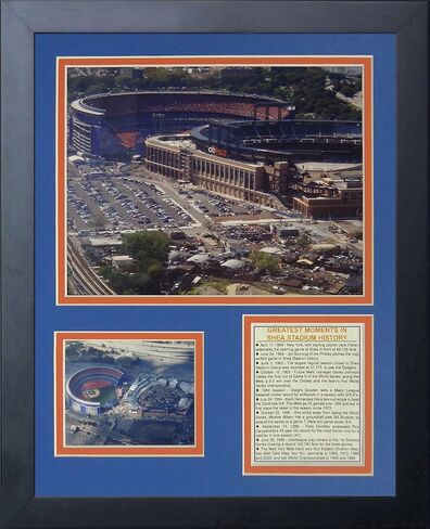 Legends Never Die "مجموعة صور بإطار من Shea Stadium وCiti Field، مقاس 11 × 14 بوصة، (11267U) in Saudi Arabia