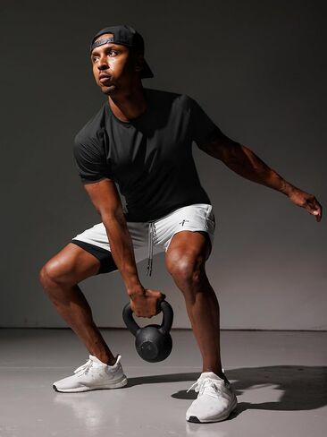 Runcati Mens Workout Short Sleeve T-Shirt Moisture Wicking Running Athletic Stretch Tee Tops in Saudi Arabia