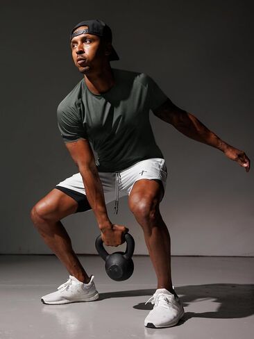 Runcati Mens Workout Short Sleeve T-Shirt Moisture Wicking Running Athletic Stretch Tee Tops in Saudi Arabia