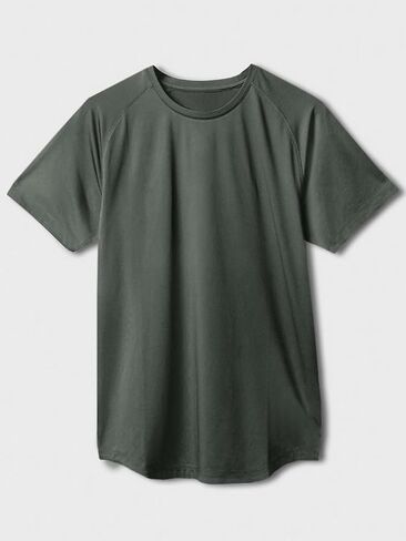 Runcati Mens Workout Short Sleeve T-Shirt Moisture Wicking Running Athletic Stretch Tee Tops in Saudi Arabia