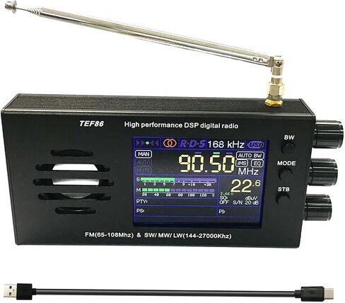 TEF86 Digital DSP Radio FM 65-108Mhz TEF6686 SW/MW/LW AM 144-27000Khz Big Speaker Nice Sound in Saudi Arabia
