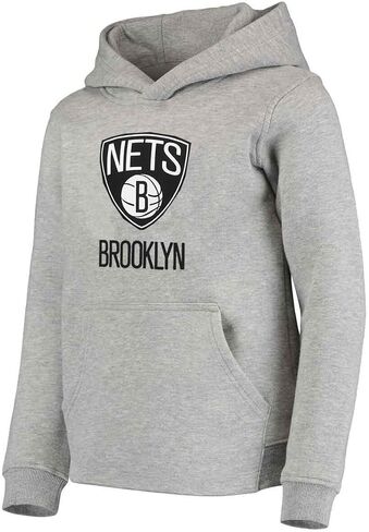 Outerstuff Brooklyn Nets Youth Size Primary Logo Pullover Fleece Hoodie in Saudi Arabia