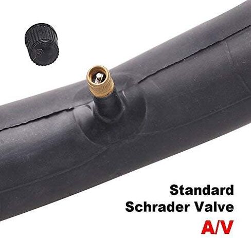 أنابيب دراجة DRBIKE لـ 12 بوصة و14 بوصة و16 بوصة و18 بوصة و20 بوصة و24 بوصة و26 بوصة للأطفال دراجة الطريق والدراجة الجبلية، أنبوب داخلي بديل صلب للدراجة مع صمام شريدر، عبوة واحدة in Kuwait