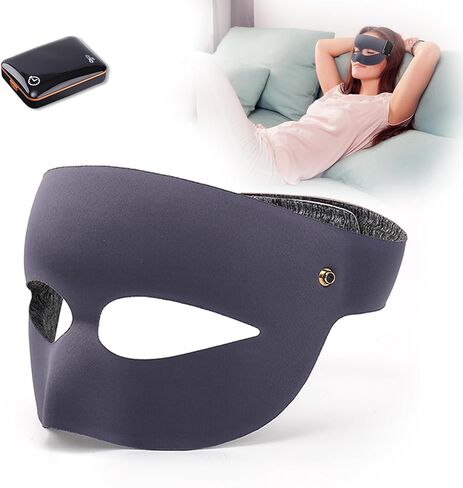 قناع الوجه المسخن للجيوب الأنفية، 3 إعدادات لدرجة الحرارة و4 إعدادات مؤقتة، قناع العين البصري المجوف - وسادة تدفئة كبيرة جدًا للوجه - تخفيف تعب العين، والصداع النصفي، واحتقان الأنف، وعدم راحة الجيوب الأنفية in Kuwait