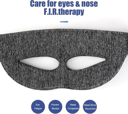 قناع الوجه المسخن للجيوب الأنفية، 3 إعدادات لدرجة الحرارة و4 إعدادات مؤقتة، قناع العين البصري المجوف - وسادة تدفئة كبيرة جدًا للوجه - تخفيف تعب العين، والصداع النصفي، واحتقان الأنف، وعدم راحة الجيوب الأنفية in Kuwait