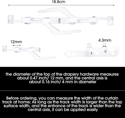 Curtains Prevent Light Leakage Track Anti Light Leakage Cross Magnetic Closure Automatic Pulley Crossover with 8 Pcs Curtain Magnet Closure Magnet Clips for Traverse Curtain Track Rods in Saudi Arabia