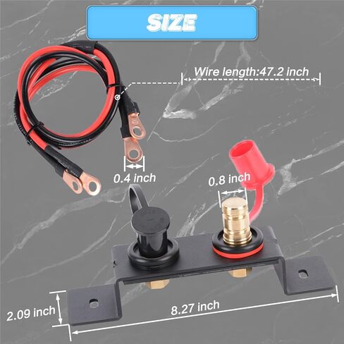 UTV Car Slingshot Battery Jump Post، شحن البطارية عن بعد ومجموعة نقل أطراف بطارية القفز لـ UTV ATV Can-Am X3 Car Trucks RV Tractor Mower Boat، يناسب فتحات المصنع والأجهزة in Kuwait