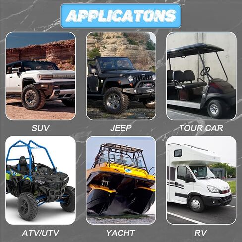 UTV Car Slingshot Battery Jump Post، شحن البطارية عن بعد ومجموعة نقل أطراف بطارية القفز لـ UTV ATV Can-Am X3 Car Trucks RV Tractor Mower Boat، يناسب فتحات المصنع والأجهزة in Kuwait