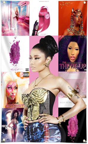 Minaj الموسيقى نسيج نيكي المفروشات مع الحلقات النحاسية لديكور غرفة النوم الكلية، 3x5 قدم الجدار شنقا ألبوم الموسيقى المفروشات لغرفة النوم ديكورات غرفة المعيشة المنزل in Kuwait