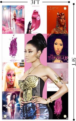 Minaj الموسيقى نسيج نيكي المفروشات مع الحلقات النحاسية لديكور غرفة النوم الكلية، 3x5 قدم الجدار شنقا ألبوم الموسيقى المفروشات لغرفة النوم ديكورات غرفة المعيشة المنزل in Kuwait