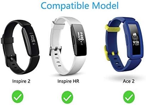 Inspire 2 Band Loop Inspire HR Band Keeper حلقة تثبيت متعددة الألوان متوافقة مع Fitbit Inspire 2، Fitbit Inspire، Fitbit Inspire HR، Fitbit Ace 2 Watch Bands Keeper Loop Security حامل in Kuwait