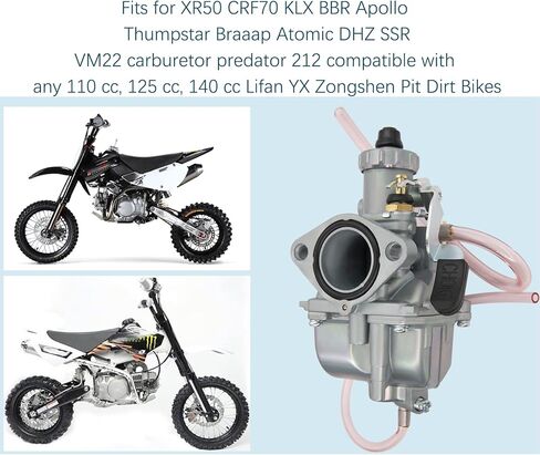 مكربن ​​VM22 26 مللي متر لـ SSR Mikuni125cc 110cc 140cc Lifan YX Zongshen Pit Dirt Bike XR50 CRF70 Apollo DHZ | دراجة بيت كارب من IVONNEY Y-14021 in Kuwait