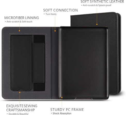 حافظة US K22 CoBak لجميع إصدارات Kindle 11th Generation 2022 الجديدة فقط - غطاء ذكي من جلد البولي يوريثان فائق النحافة مع خاصية النوم والاستيقاظ التلقائي، حافظة حماية ممتازة لجهاز Kindle 2022 in Saudi Arabia