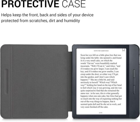 kwmobile Case Compatible with Kobo Libra H2O Case - eReader Cover - Travel Black/Multicolor in Saudi Arabia