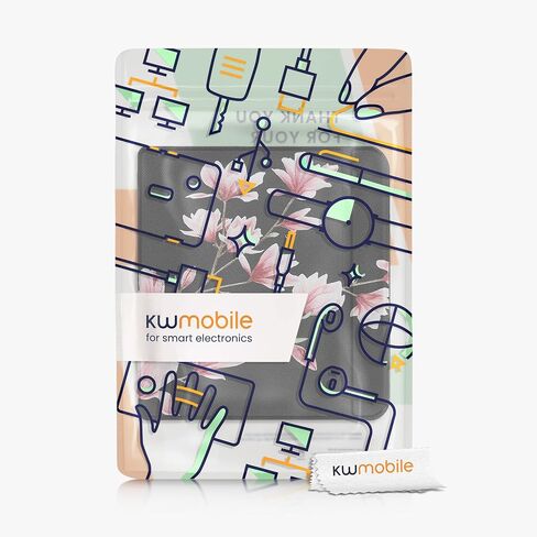 kwmobile Case Compatible with Kobo Libra H2O Case - eReader Cover - Travel Black/Multicolor in Saudi Arabia