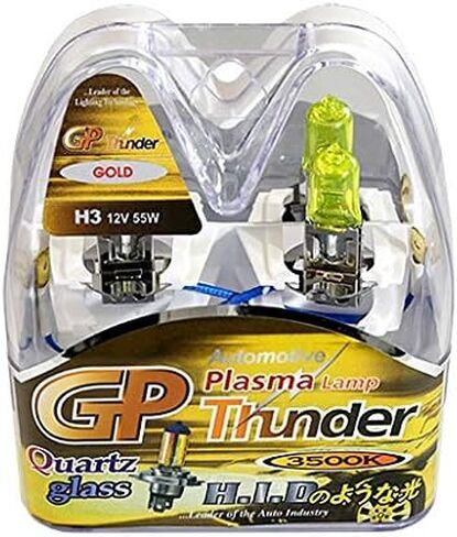 GP Thunder H15 3500K ذهبي أصفر JDM 15 / 55W لمبات زينون هالوجين كوارتز زجاجية متوافقة مع الشعاع العالي - الجري أثناء النهار جولف تيغوان in Kuwait