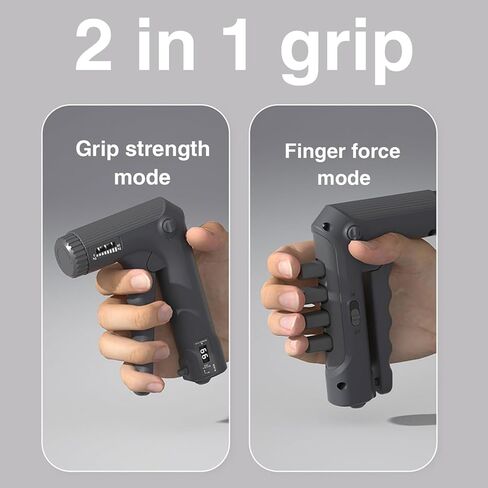مقوي قبضة اليد والأصابع 2 في 1، مقوي قبضة اليد ومقاومة قابلة للتعديل 11-132 رطل (5-60 كجم)، تمرين الأصابع للموسيقي وتسلق الصخور والعلاج in Kuwait