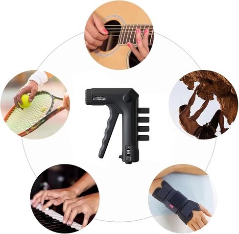 مقوي قبضة اليد والأصابع 2 في 1، مقوي قبضة اليد ومقاومة قابلة للتعديل 11-132 رطل (5-60 كجم)، تمرين الأصابع للموسيقي وتسلق الصخور والعلاج in Kuwait