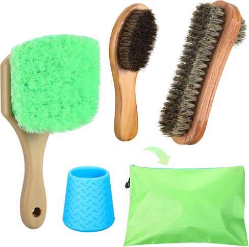 طقم فرش رمل مكون من 5 قطع، مزيل رمل لملحقات ركوب الأمواج على الشاطئ، فرشاة إطار العجلة لحافة السيارة، مرفق رأس رشاش الدش مع حقيبة تخزين، أداة حمام للاستجمام الرياضي على ضفاف المحيط in Kuwait