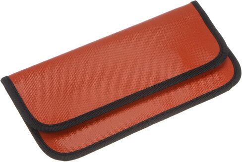MECCANIXITY 2Pcs Faraday Bag, RFID Signal Blocking Pouch Fiberglass Wallet 7.87 Inch Anti-Tracking Anti-Spying for Phone and Key Fob, Orange in Saudi Arabia