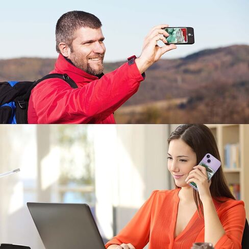 Leather Phone Card Holder Phone Wallet, Stick Back Phone Wallet Sticker Stylish Phone Case Credit Card Holder, Suitable for iPhone, Samsung, Android and Most Smart Phones.Dark Green Marble in Kuwait