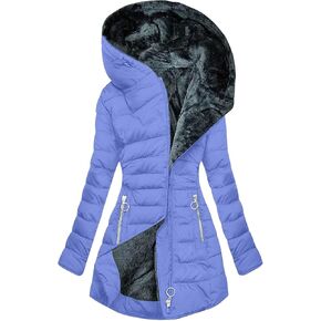CeBoyel Womens Puffer لأسفل سترة 2024 معاطف الشتاء الدافئة جاكيتات مملوءة باركات مكثفة بالإضافة إلى ملابس عصرية مع غطاء محرك السيارة