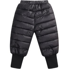 Baby Kids Winter Snow Pants Boys Girls Puffer Down Lightweight Trousers