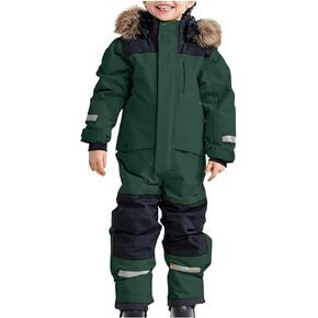 Snowsuit Children's Boys Ski Suit Thermal Ski Overall Winter Warm Snow Overall Windproof Winter (AG-A, 18-24 Months)