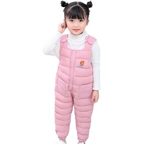 Toddler Snow Pants Baby Boy Winter Clothes Down Coat Puffer Windproof Winter Warm Snow Ski Bib Overalls Snowsuit