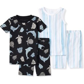 Burt's Bees Baby Baby Boys' Pajamas, Tee and Pant 2-Piece Pj Set, 100% Organic Cotton