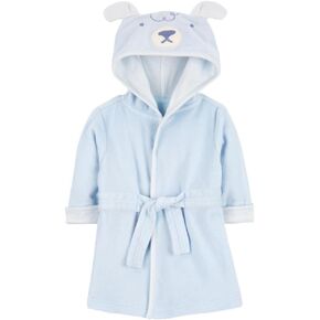 Carter's Baby Hooded Terry Robe (Blue Bear, 0-9 Months)
