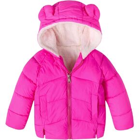 Bfustyle Baby Girls Boys Winter Winter Coat Jacket Fleece Stacke للأطفال الصغار 6M-5T