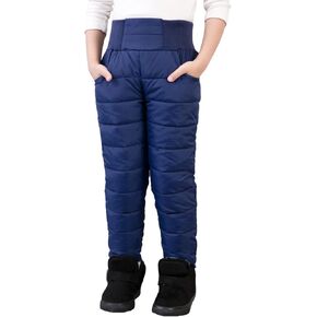 Little Kid Fleece Snow Pants Baby Girls Boys Thic Warm Pants Cozy 𝐖aterproof Winter Ski Snowpants with 2 Pockets