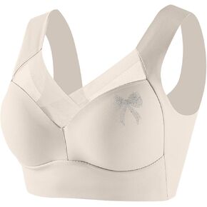 Wireless Bras for Women V Mesh Comfort Bralette Push up Bras No Underwire Seamless Full Coverage T Shirt Everyday Bra