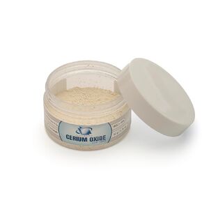 Glass Polish 90001 Cerium Oxide Fine Grade Glass Polishing Powder - TREO 95% - 2.5 microns - 1.7oz - White