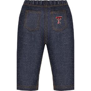 Creative Knitwear College Baby Infant & Toddler Denim Jeans, Stretchy Pants, Dark Wash, Team Logo, (0 Months - 4T)