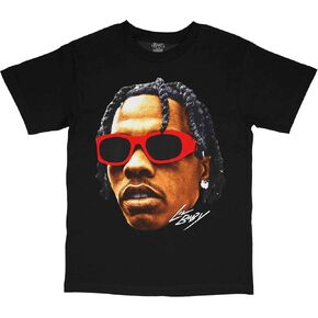 4 Pockets Baby Face Streetwear Vintage Style T-Shirt Black