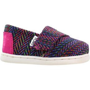TOMS Infant Girls Alpargata Slip On Flats Casual - Blue, Pink