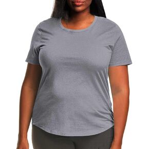Plus Size Women Tshirts Casual Short Sleeve Crew Neck Summer Tee Shirts Tops 2025 Trendy Lightweight Blouses