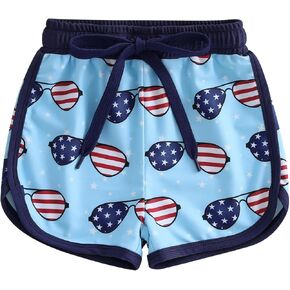 Little Boys Swim Trunks Baby 4th of July Swimsuit Bathing Suit Toddler Kids Swimming Shorts Beach Shorts