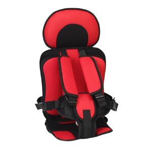Portable Car Seat Cushion for Travel,Travel Harness with Adjustable Straps,Foldable Golf Cart Baby Seat (Red)
