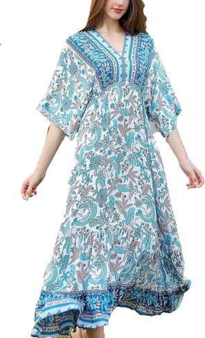JASCLS 2025 Women's Plus Size Beach Lounge Maxi Dress Swimwear Cover up for Women in Kuwait