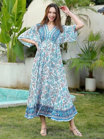 JASCLS 2025 Women's Plus Size Beach Lounge Maxi Dress Swimwear Cover up for Women in Kuwait