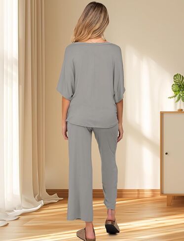 SEAUR Maternity 2 Piece Set Women‘S Comfy Lounge Set Summer Top and Pants Outfits Pregnancy Postpartum Travel Mama Clother in Saudi Arabia
