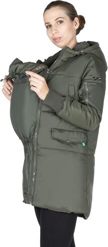 Waterproof Maternity Coat with 3in1 panel extender patented technology bomber style | Faith in Saudi Arabia