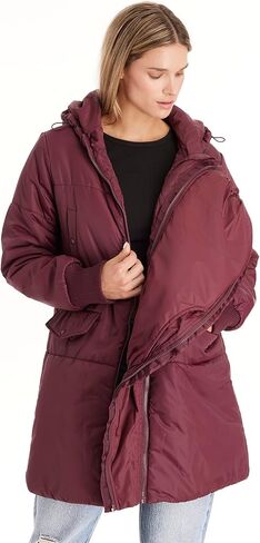 Waterproof Maternity Coat with 3in1 panel extender patented technology bomber style | Faith in Saudi Arabia