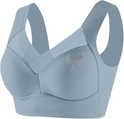 Wireless Bras for Women V Mesh Comfort Bralette Push up Bras No Underwire Seamless Full Coverage T Shirt Everyday Bra in Saudi Arabia