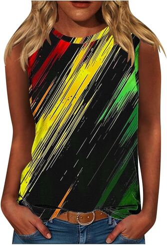 Womens Juneteenth Tank Tops Celebrating Black Freedom 1865 Shirts African American Tops Sleeveless Athletic Tees in Saudi Arabia