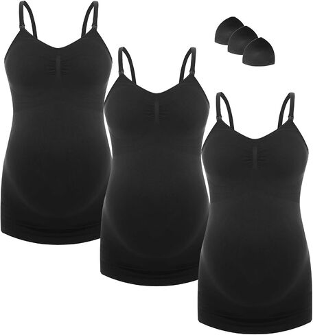 HOFISH Support Nursing Tank Tops for Breastfeeding, Comfort Stretch Maternity Camisoles in Saudi Arabia